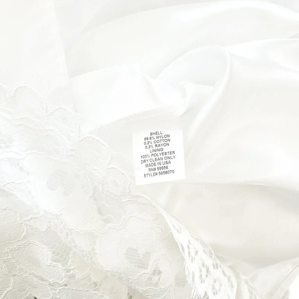 Shoshanna Lola White Lace Sleeveless Layered Waist Sheath Dress New NWT Size 8 - Picture 7 of 8